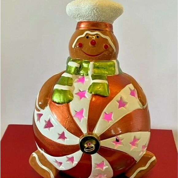 Home Reflections Luminaire Christmas Gingerbread Ornament Flameless Candle W/Box - Picture 14 of 14